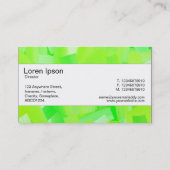 Carte De Visite Bande centrale - Vert peint (Dos)