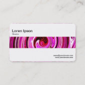 Carte De Visite Bande centrale - Vortex rose (Dos)