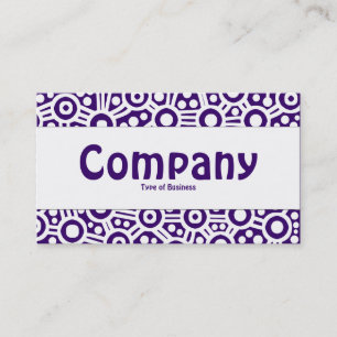 Carte De Visite Bande Centre - Circuits Aliens - Violet profond