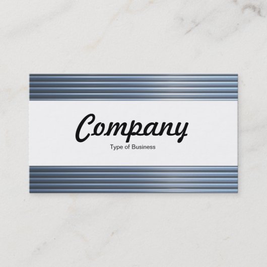 Carte De Visite Bande Centre - Tubes Chrome (Devant)