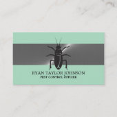Carte De Visite Bande d'argent - Cockroach noir - Lutte antiparasi (Devant)