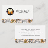 Carte De Visite Bande de bière | Pub Hall Motif (Devant / Derrière)