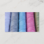 Carte De Visite Bande de couleur - Noir - Roulettes de coton (Dos)