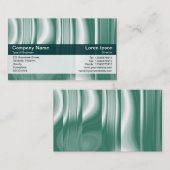 Carte De Visite Bande de couleurs - Dk Green - Texture 21 (Devant / Derrière)