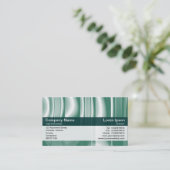 Carte De Visite Bande de couleurs - Dk Green - Texture 21 (Debout devant)