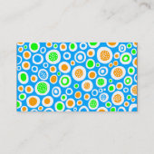 Carte De Visite Bande de couleurs - Noir - Abstrait 030413 (Dos)