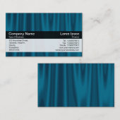 Carte De Visite Bande de couleurs - Noir - Bleu (Devant / Derrière)