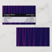 Carte De Visite Bande de couleurs - Noir - Drapery violet (Devant / Derrière)