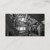 Carte De Visite Bande de couleurs - Noir - Intérieur moderne (Dos)