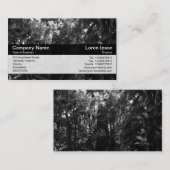 Carte De Visite Bande de couleurs - Noir - Jardin botanique (Devant / Derrière)