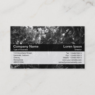 Carte De Visite Bande de couleurs - Noir - Jardin botanique