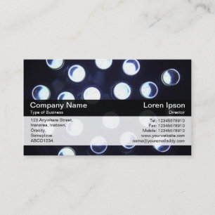 Carte De Visite Bande de couleurs - Noir - LED