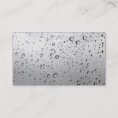 Carte De Visite Bande de couleurs - Noir - Pluie sur ma fenêtre (Dos)