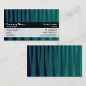 Carte De Visite Bande de couleurs - Noir - Verdure (Devant / Derrière)