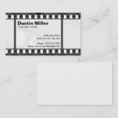 Carte De Visite Bande de film - blanc (Devant / Derrière)