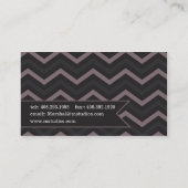 Carte De Visite Bande de monogramme (Dos)