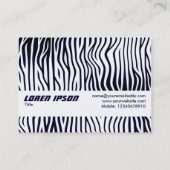 Carte De Visite Bande de texture 01 (Dos)