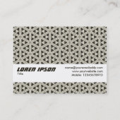 Carte De Visite Bande de texture 010 (Dos)