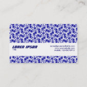 Carte De Visite Bande de texture 011 (Dos)