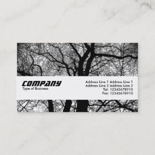 Carte De Visite Bande de texture - Arbres à contraste élevé