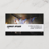 Carte De Visite Bande de texture - Baie d'éclairage (Dos)