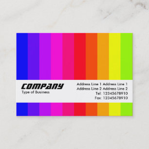 Carte De Visite Bande de texture - Barres de couleurs 01