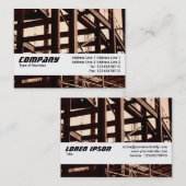Carte De Visite Bande de texture - cadre en acier Contruction (Devant / Derrière)