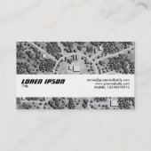Carte De Visite Bande de texture - Circleville (Dos)
