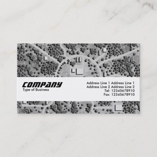 Carte De Visite Bande de texture - Circleville (Devant)