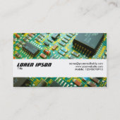 Carte De Visite Bande de texture - Circuitrie (Dos)
