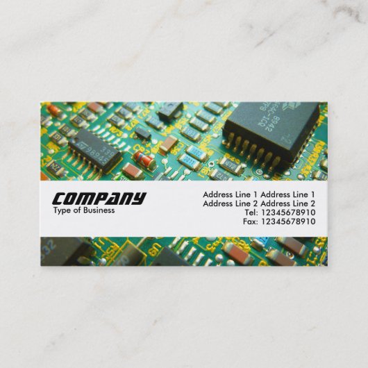 Carte De Visite Bande de texture - Circuitrie (Devant)