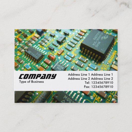 Carte De Visite Bande de texture - Circuitrie (Devant)