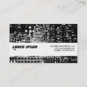 Carte De Visite Bande de texture - Circuitrie (Dos)