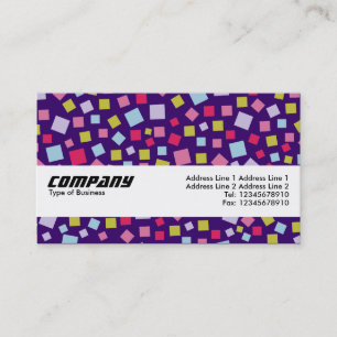 Carte De Visite Bande de texture - Couleurs en cascade - Violet pr
