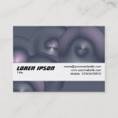 Carte De Visite Bande de texture - Cymbalisme (Dos)