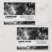 Carte De Visite Bande de texture - Dans les arbres (Devant / Derrière)