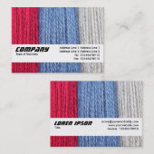 Carte De Visite Bande de texture - Fil de créature (Devant / Derrière)
