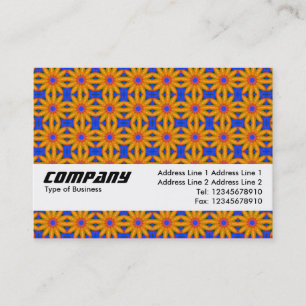 Carte De Visite Bande de texture - Fleurs orange II