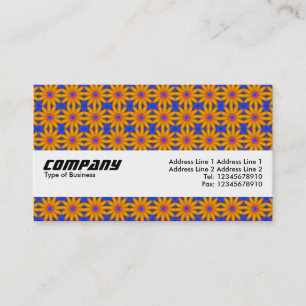 Carte De Visite Bande de texture - Fleurs orange II