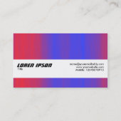 Carte De Visite Bande de texture - Flux de couleurs (Dos)
