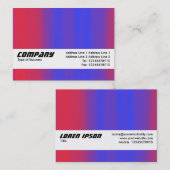 Carte De Visite Bande de texture - Flux de couleurs (Devant / Derrière)