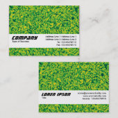 Carte De Visite Bande de texture - Impressionnisme vert (Devant / Derrière)