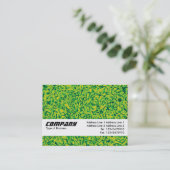 Carte De Visite Bande de texture - Impressionnisme vert (Debout devant)
