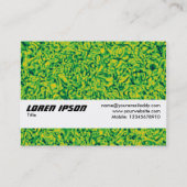Carte De Visite Bande de texture - Impressionnisme vert (Dos)