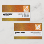 Carte De Visite Bande de texture (logo) - Mur de paille (Devant / Derrière)