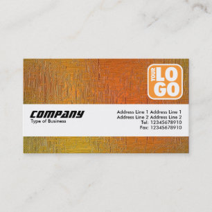 Carte De Visite Bande de texture (logo) - Mur de paille