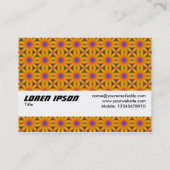 Carte De Visite Bande de texture - Orange II effrayant (Dos)