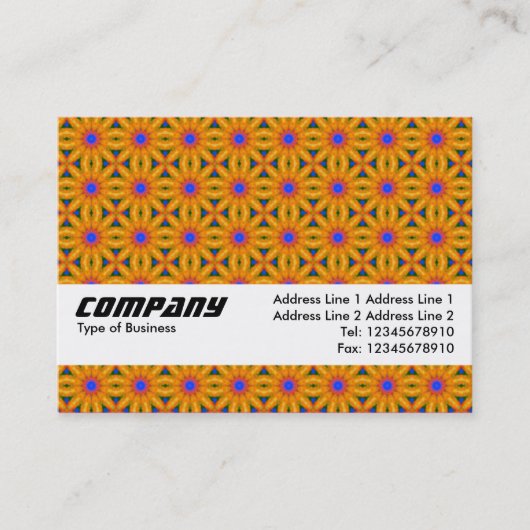 Carte De Visite Bande de texture - Orange II effrayant (Devant)