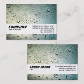 Carte De Visite Bande de texture - Pluie sur ma fenêtre (Devant / Derrière)