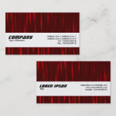 Carte De Visite Bande de texture - Red Streaks (Devant / Derrière)